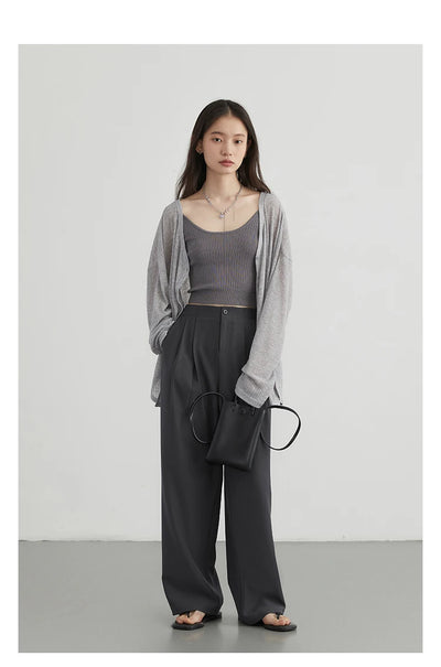 CHIC VEN Women's Cardigan New V-neck Long Sleeved Female Shirt Female Jumpers Sun Protection Woman Top Spring Summer 2024 - Smarsty