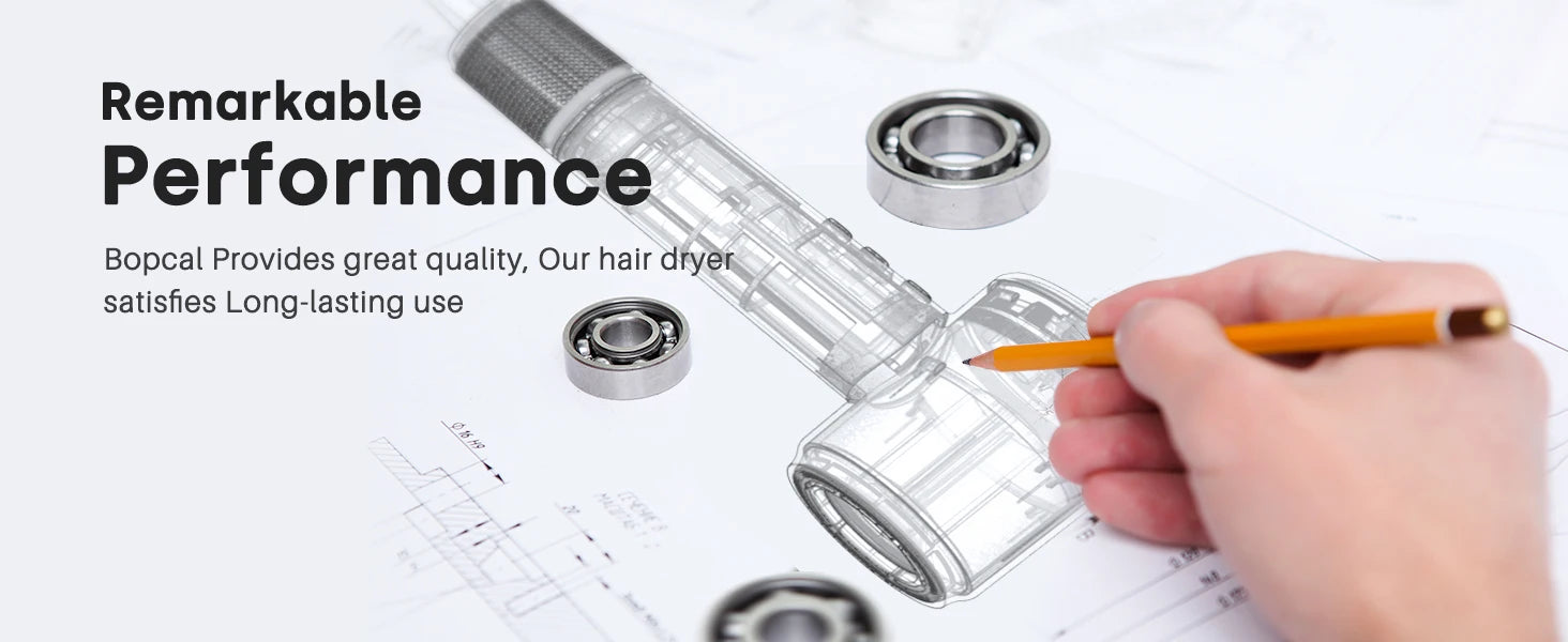 High Speed Hair Dryer with Diffuser and Negative Ions - Smarsty
