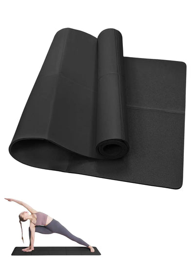 Yoga Mat Pilates Fitness Mat 3/4/6mm Thicknes Non Slip Yoga Cushion Travel Fitness Exercise Pad for Women Home Gym Floor Workout - Smarsty