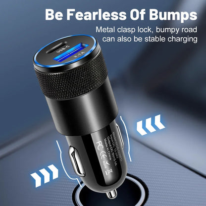 USB Type C Car Charger With Fast Charging For Phones - Smarsty