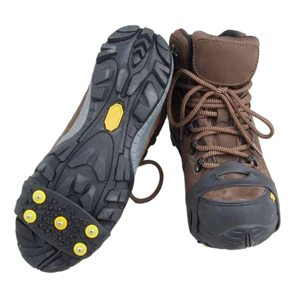 5-Stud Climbing Crampons Anti Slip Mountaineering Cleats Unisex Snow Claw Shoe Covers Walking Hiking Accessories - Smarsty