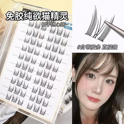 Miaojie No-Glue False Eyelashes for Easy Application - Smarsty
