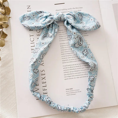 Boho Soft Elastic Headband For Women Vintage Cross Knot - Smarsty