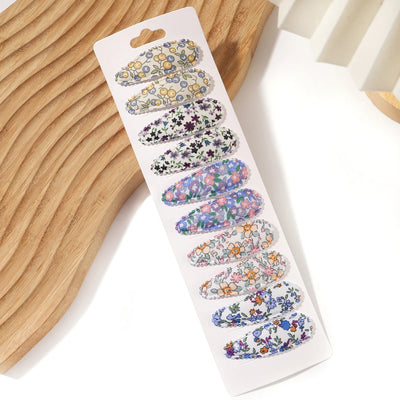 10 Pcs Cotton Alloy Hair Clips for Kids - Smarsty
