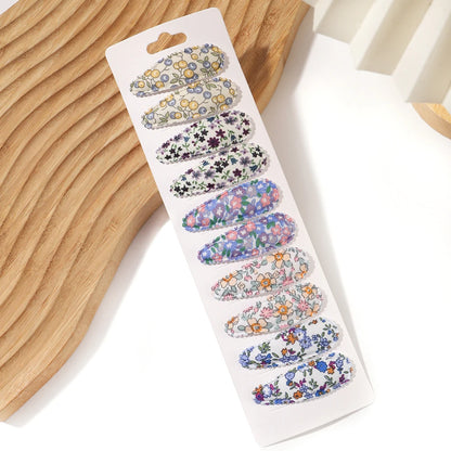 10 Pcs Cotton Alloy Hair Clips for Kids - Smarsty