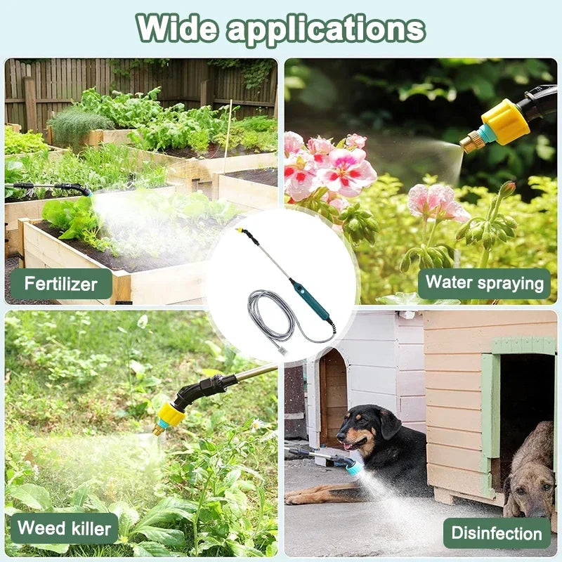 2400mAh High Pressure Electric Garden Sprayer with Nozzles - Smarsty