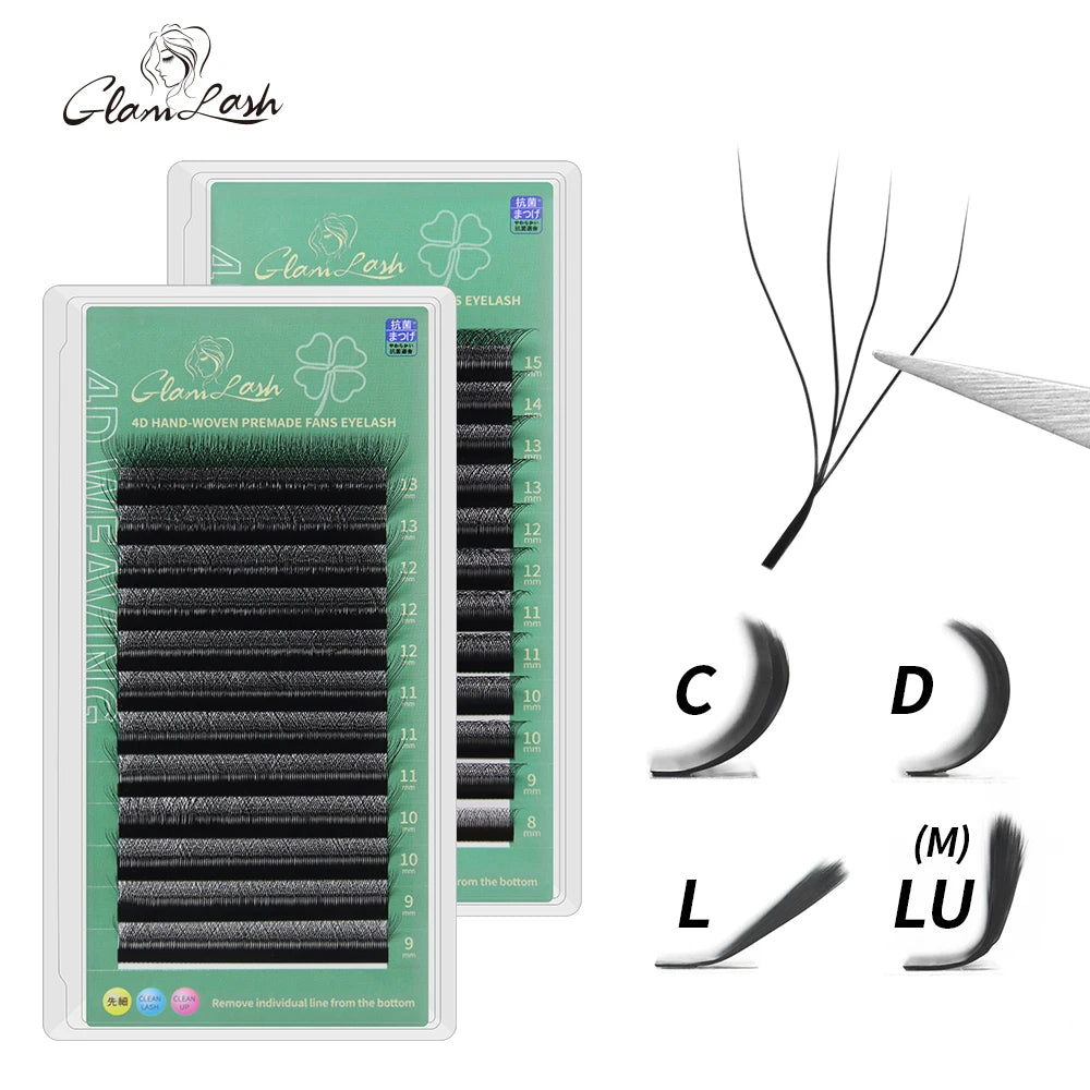 Glamlash 4D W Shape Eyelash Extensions for Dramatic Volume - Smarsty