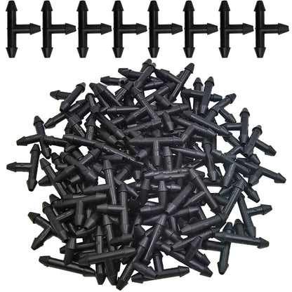 Oasis 50PCS Plastic Barbed Tee Connectors for Drip Irrigation - Smarsty