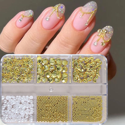 Metal Ocean Nail Art Charms for Stunning Manicures - Smarsty