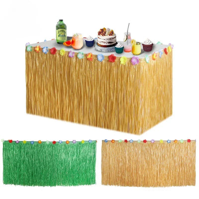 Vibrant Hawaiian Table Skirt for Easy Summer Parties - Smarsty