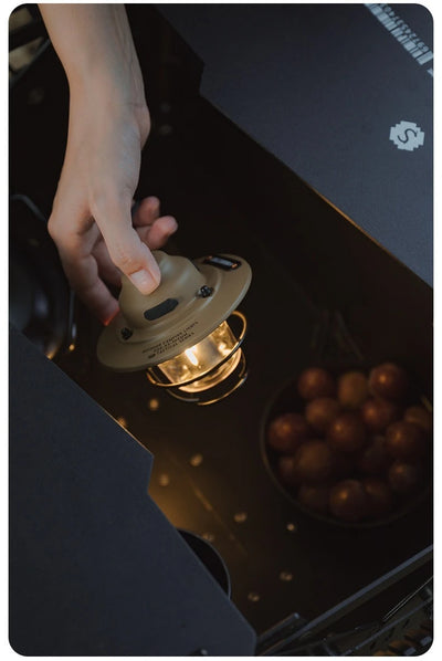 Shine Trip Outdoor Retro Smalldroplight, Campsite Lamp, Atmosphere Lamp, USB Charging Tent Light, LED Camping Hangling Lamp by Smarsty