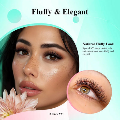 YY Shape Triple Top Eyelash Extensions for Volume - Smarsty