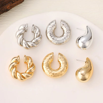 Trendy Vintage Geometric Clip Earrings for No Piercing Style - Smarsty
