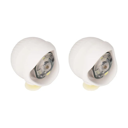 2pcs PVC LED Shoe Lights Charms Accessories for Night Rides, Walks & Dog Walks,Shoes Charms, 3 Lighting Modes