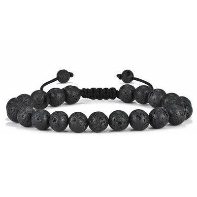 Natural Tiger Eye Lava Rock Bracelet Handmade Protection - Smarsty