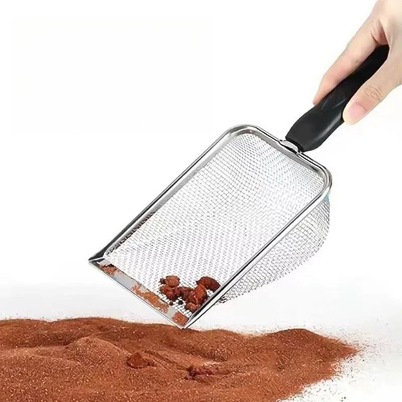 Stainless Steel Cat Litter Scoop with Plastic Handle - Smarsty