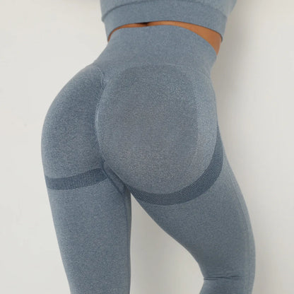 Women Yoga Leggings High Waist Exercise Sports Trousers Running Fitness Gym Leggings Quick Dry Hip Lifting Femme Slim Pants - Smarsty
