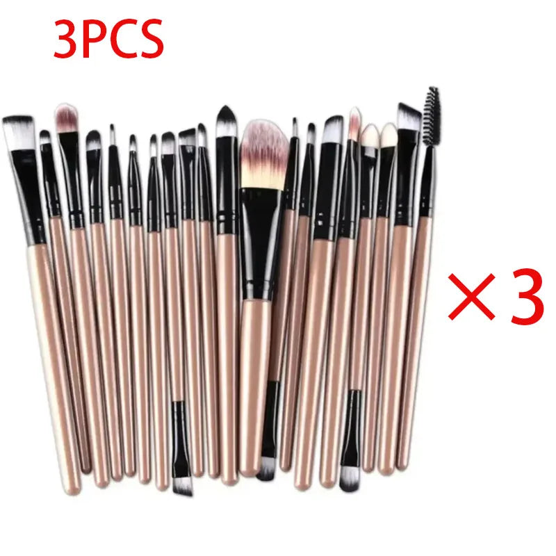 20 Piece Professional Eyeshadow Brush Set for Flawless Makeup Application - Smarsty