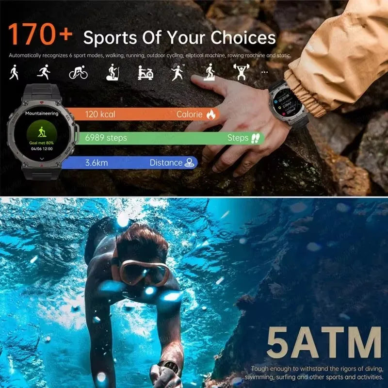 T-Rex 3 GPS Smart Watch with Altimeter and Waterproof Design - Smarsty