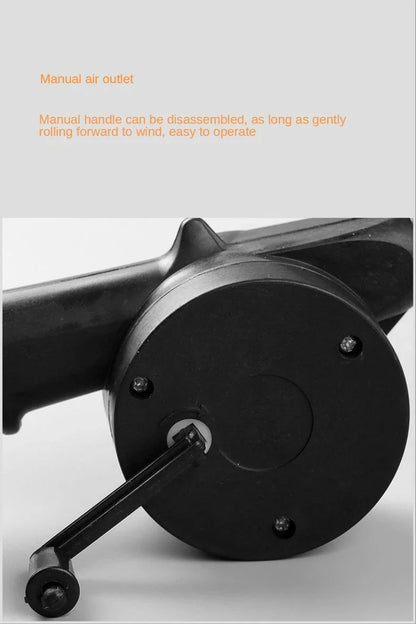 Portable Hand Crank Fan for Easy BBQ Fire Starting - Smarsty