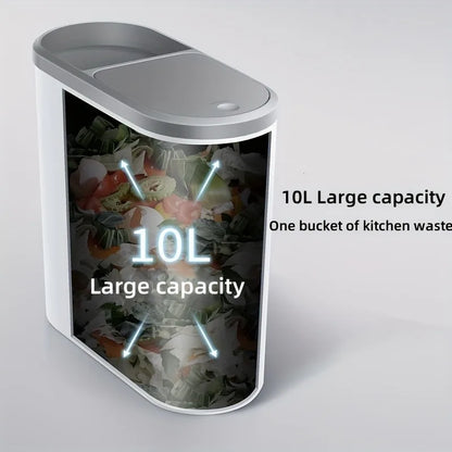 Toilet Trash Can Holder Clip Home Press Type Toilet Trash Can with Lid for Living Room, Bedroom, Kitchen Large Capacity