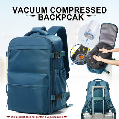 Ryanair Backpack Travel Cabin Airplane 40x20x25, Air Vacuum compression Backpack, Women Men Backpack Business Laptop Bag Handbag - Smarsty