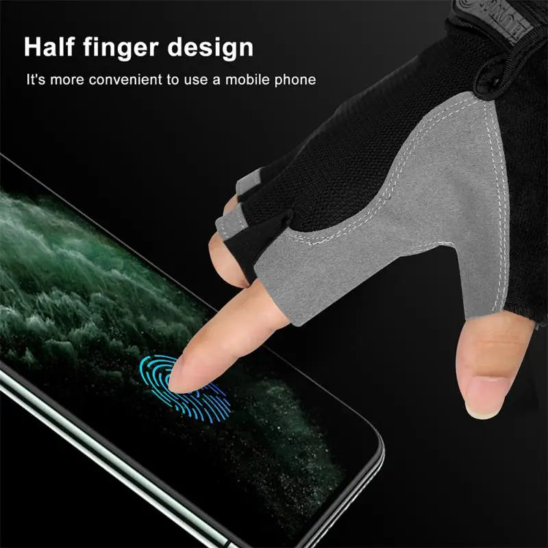 Breathable Half Finger Cycling Gloves Anti Slip Shock Absorption - Smarsty