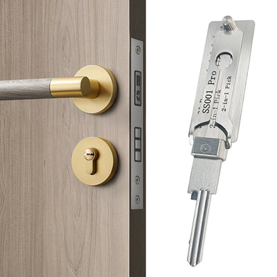 1-5X Stainless Steel Key Decoder Precision Hook And Pickup Hand Tool O-ring Pickup Repair Kit Available Hook Hand Measuring Tool - Smarsty