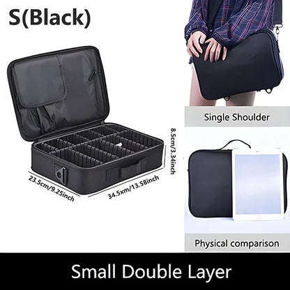 Travel Makeup Case With Large Capacity Cosmetic Organizer - Smarsty