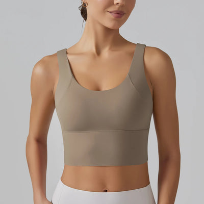Yoga Bra Underwear Women Summer Shockproof Bra Beautiful Back Sports Running External Wear Training Fitness Yoga Tank Top Bra - Smarsty