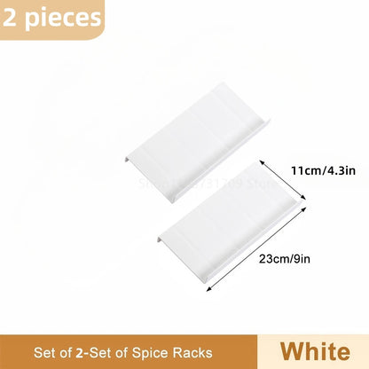 Drawer Spice racks for Kitchen 4 Layers Adjustable Spice Rack for Spice Jars Seasoning Shelf Cabinet Pantry Kitchen Organizer