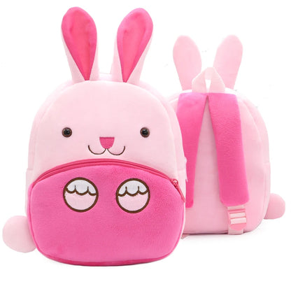 Soft Plush Kids Backpack With Cartoon Animal Design - Smarsty