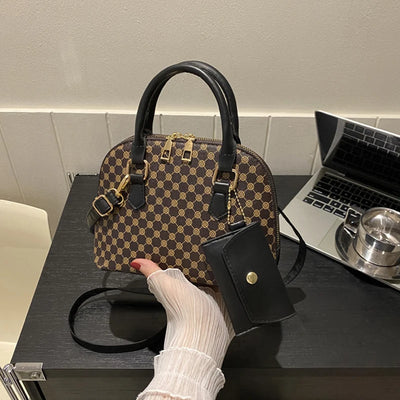 Lux Plaid Crossbody Bag For Women With Compact Mini Purse - Smarsty