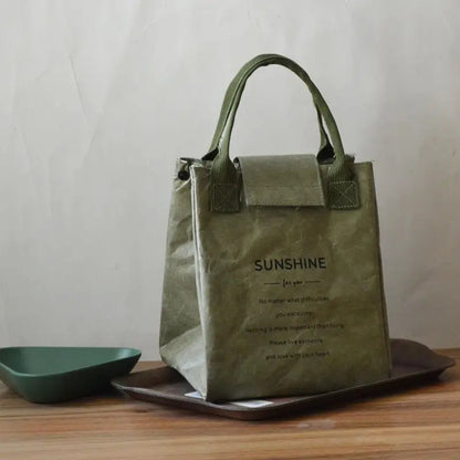 Large Capacity Insulated Lunch Bag With Sturdy Top Handle - Smarsty