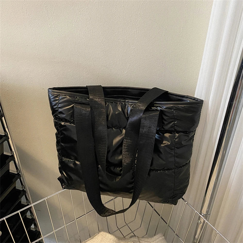 Women Tote Bag Large Capacity Cotton Padded Quilted Travel - Smarsty