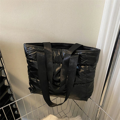 Women Tote Bag Large Capacity Cotton Padded Quilted Travel - Smarsty