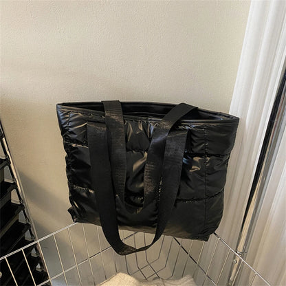 Women Tote Bag Large Capacity Cotton Padded Quilted Travel - Smarsty
