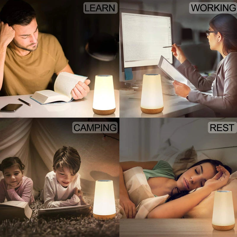 Color Changing USB Rechargeable Night Light with Remote Control - Smarsty