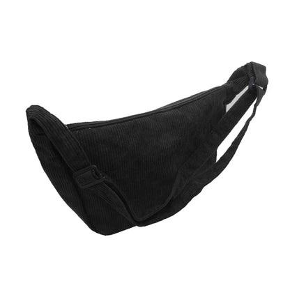 Corduroy Shoulder Bag Minimalist Crossbody For Women - Smarsty