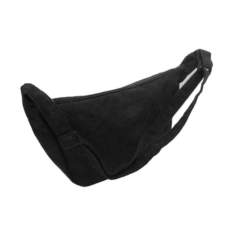 Corduroy Shoulder Bag Minimalist Crossbody For Women - Smarsty