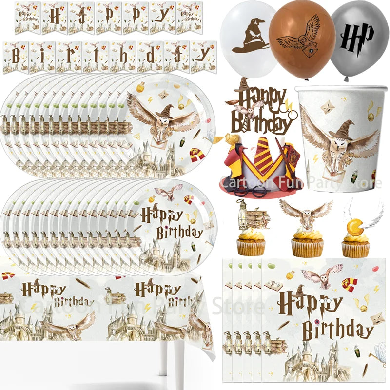 Magic School Birthday Party Decoration Set for Kids - Smarsty