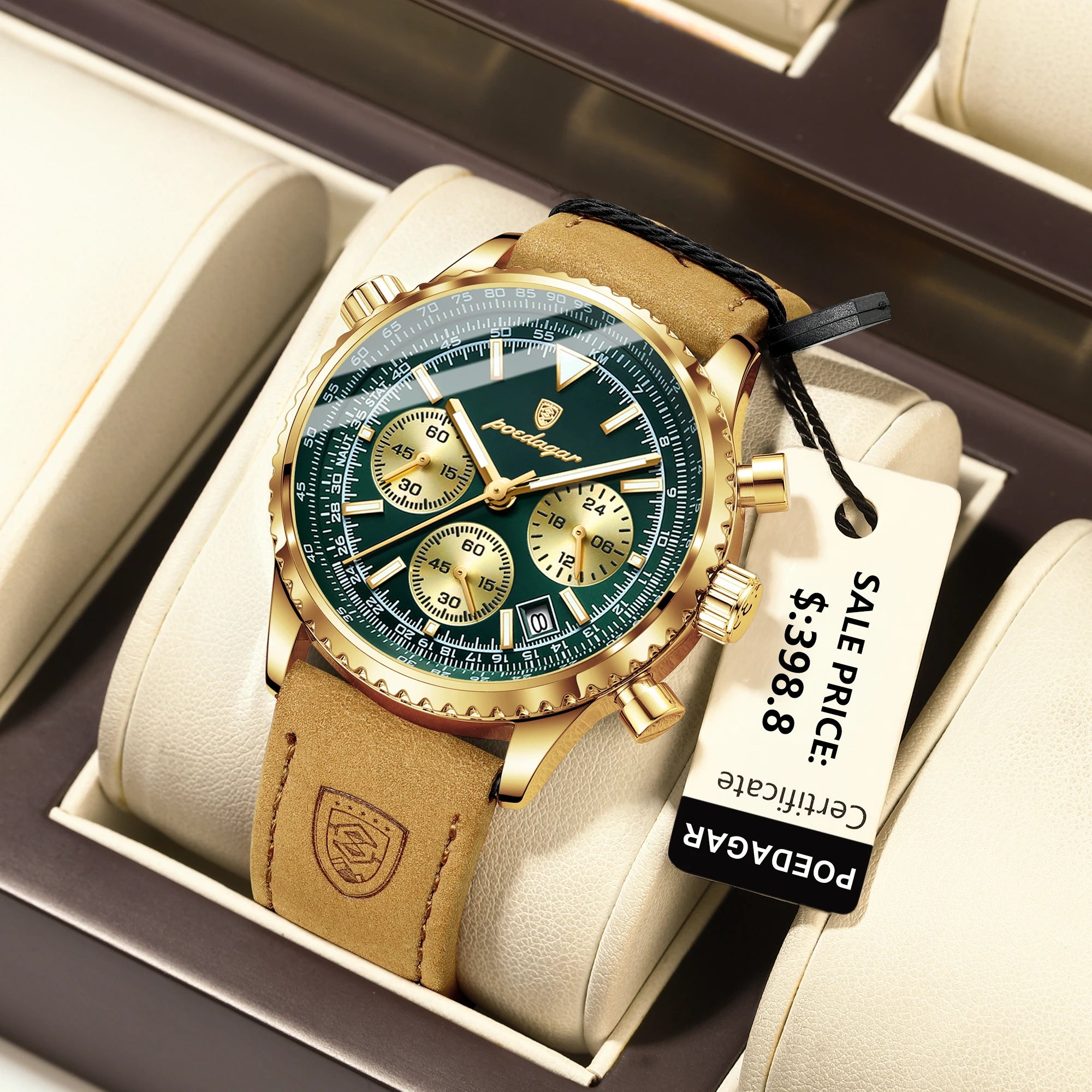 Luxury Waterproof Quartz Chronograph Watch for Men - Smarsty