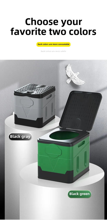 Portable Car Folding Toilet Toilet Camping Emergency Artifact Car Travel Emergency Outdoor Mobile Toilet Camping Equipment