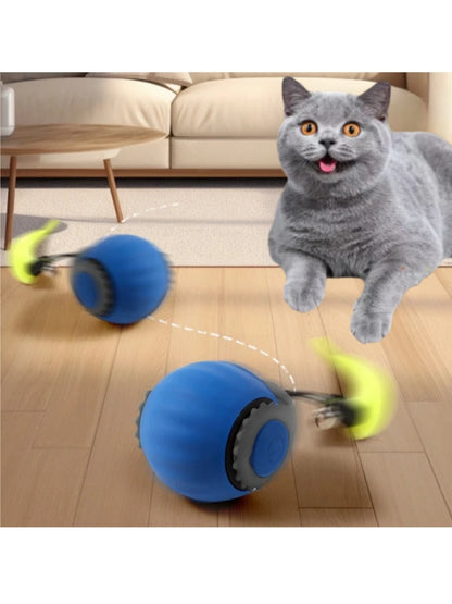 Smart Interactive Cat Ball Toy with Rechargeable Tail - Smarsty