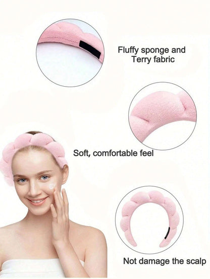 Luxury Spa Headband and Wristband Set for Comfort - Smarsty