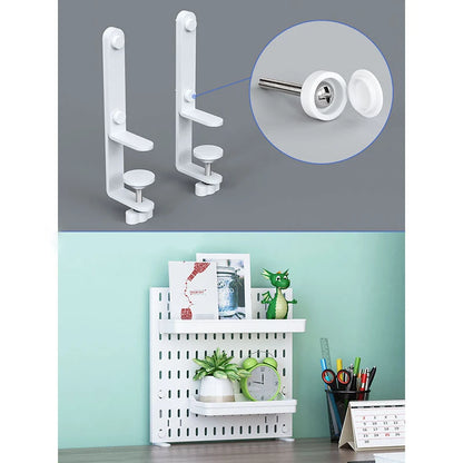 No Punching Pegboard Wall Organizer Panel Shelves For Gamer Room,bathroom,kitchen Storage Rack Organizer Pegboard Accessories