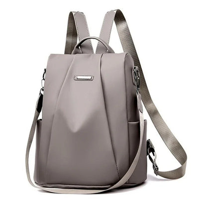 New Fashion Nylon Solid Color Lightweight Waterproof Large Capacity Detachable Shoulder Strap Multi Functional Women's Backpack - Smarsty
