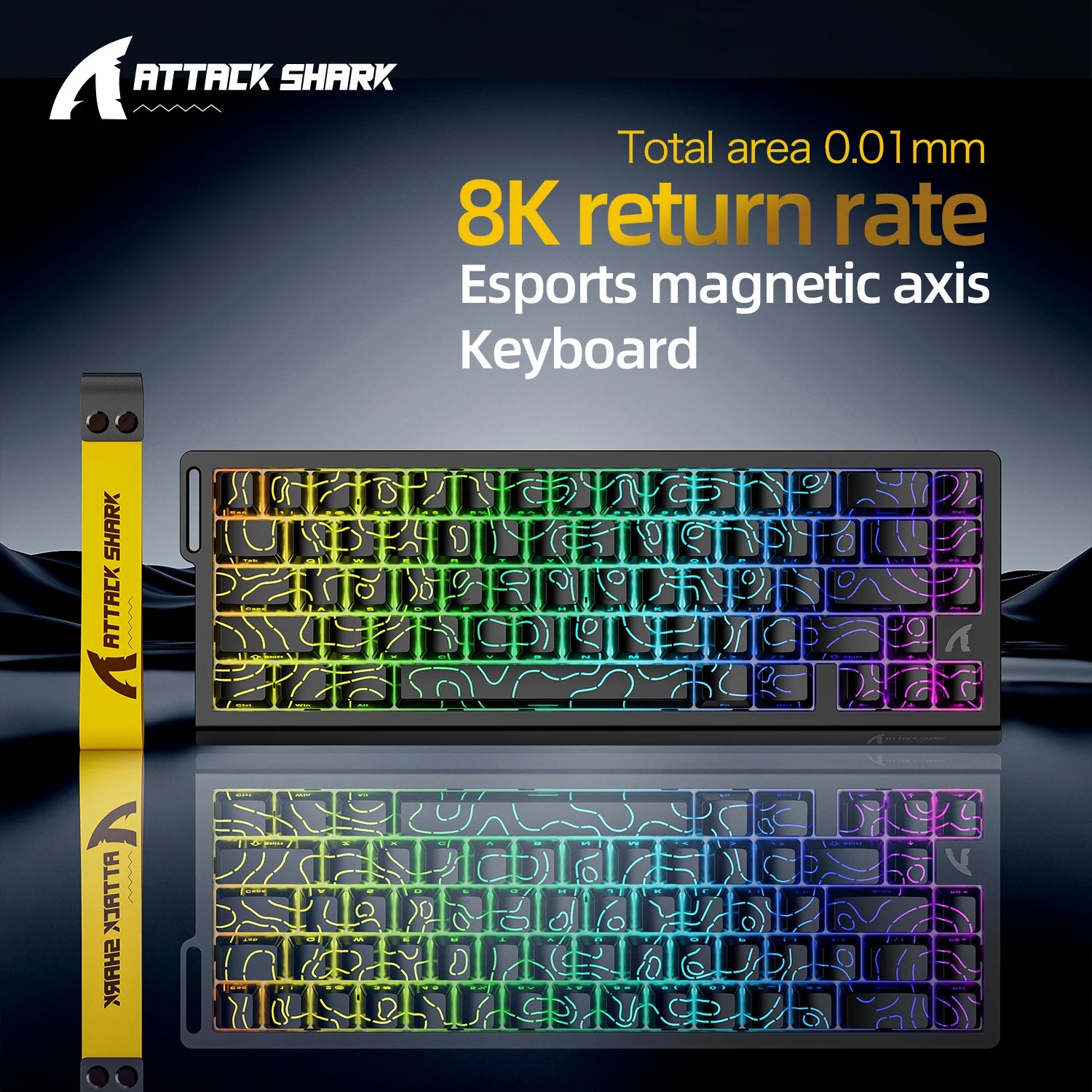 Wired Mechanical Gaming Keyboard With Rapid Trigger 8000Hz