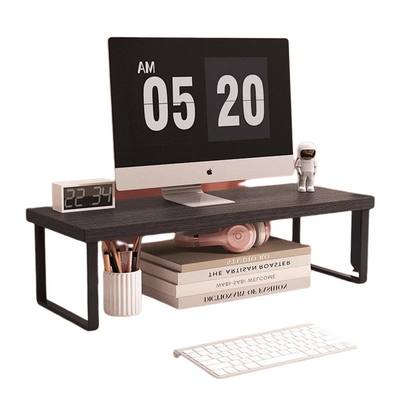 30/40/50cm Monitor Raised Shelf Office Laptop Bracket Desktop Computer Stand Desktop Rack Home Storage Holders Organizer by Smarsty