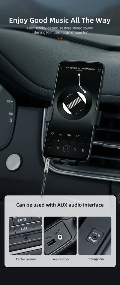Essager 3.5mm Aux Audio Cable for Clear Sound - Smarsty